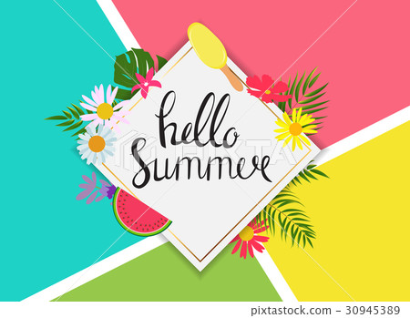 Summer Abstract Background Vector Illustration Summer Abstract Background Vector Illustration 30945389