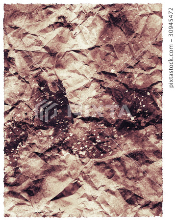 Retro abstraction of crumpled charred paper 30945472