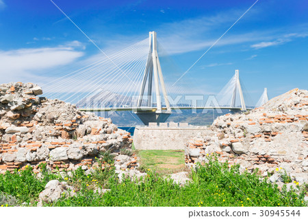 View of Patras and Rio Antirrio bridge View of Patras and Rio Antirrio bridge 30945544
