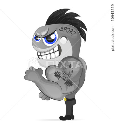 Athlete strong man 30945839