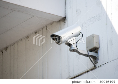 Security crime prevention camera outdoor installation white light LED 30946495