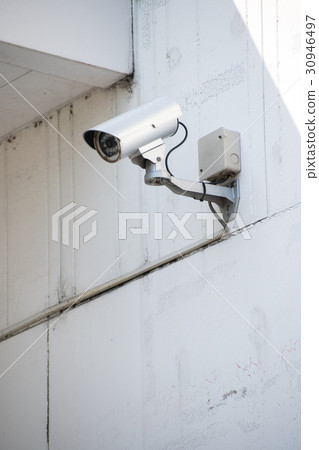Security crime prevention camera outdoor installation white light LED 30946497