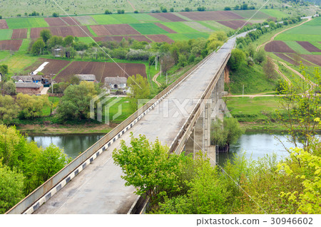 Bridge over Dnister river, Ukraine 30946602