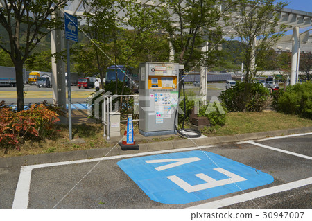 Electric car charging station 30947007
