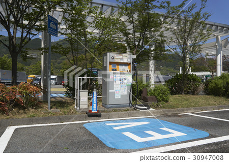 Electric car charging station 30947008