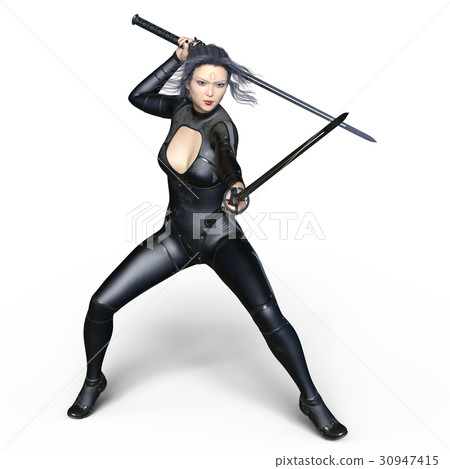 Female swordsman Female swordsman 30947415