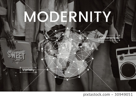 People standing beside wall network graphic People standing beside wall network graphic 30949051