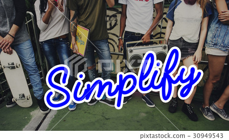 Simple Simplify Clear Easy Icon 30949543