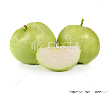 Guavas isolated on white background Guavas isolated on white background 30953252