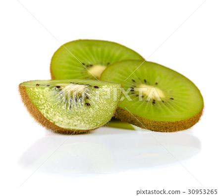kiwi fruit isolated on white background 30953265