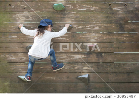 Girls playing in the park 30953497