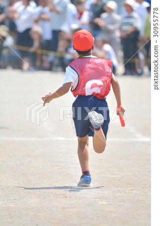 Elementary school sports festival selection relay 30955778