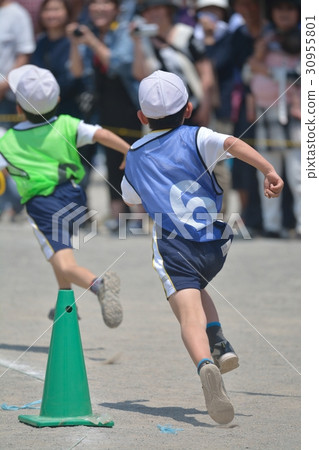 Elementary school sports festival selection relay 30955801