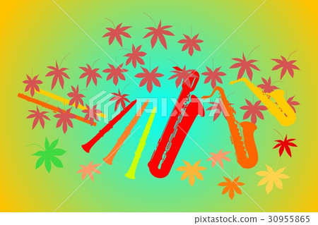 Autumn color wooden tube ensemble background ant Autumn color wooden tube ensemble background ant 30955865
