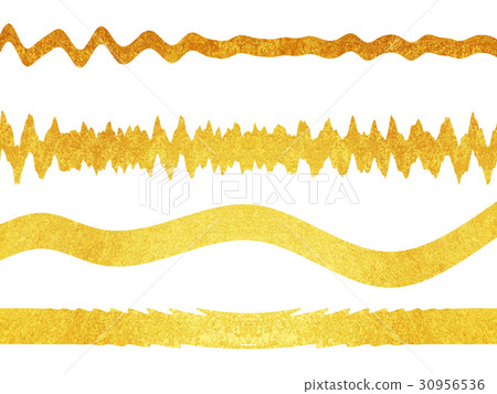 Gold line material - Stock Illustration [30956536] - PIXTA