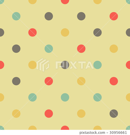 Pattern of colored circles on beige background. Pattern of colored circles on beige background. 30956661