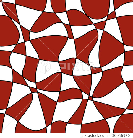 seamless pattern with red geometric forms 30956920