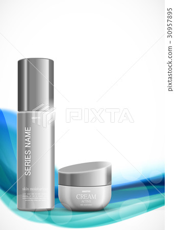 Skin moisturizer cosmetic ads template 30957895