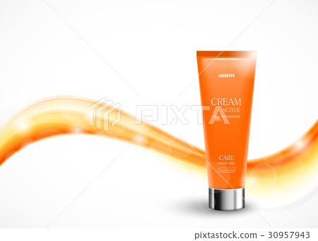 Body cream cosmetic ads template 30957943