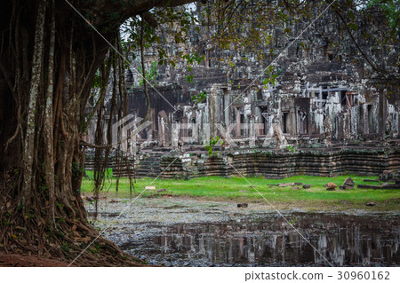 Angkor Thom Cambodia. Bayon khmer temple 30960162