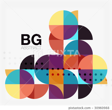 Modern geometrical abstract background 30960988