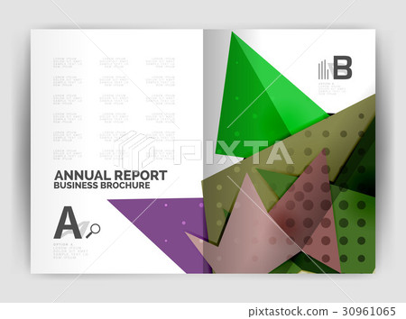 Triangle business print template Triangle business print template 30961065