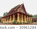 beautiful architecture buddhist temple at lao 30961284