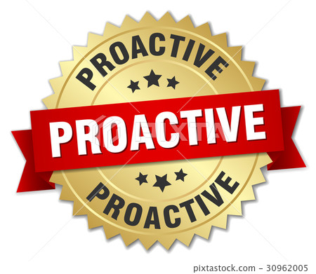proactive round isolated gold badge proactive round isolated gold badge 30962005