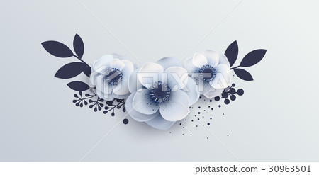 Wedding Bouquet of flowers anemones. 30963501