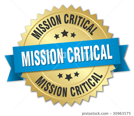 mission critical round isolated gold badge mission critical round isolated gold badge 30963575