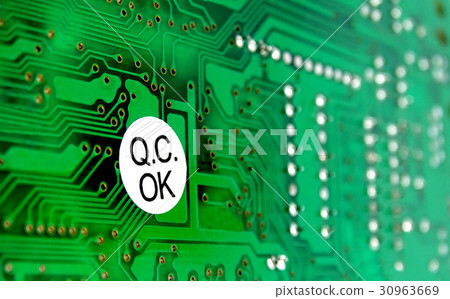 PCB with sticker of quality control PCB with sticker of quality control 30963669