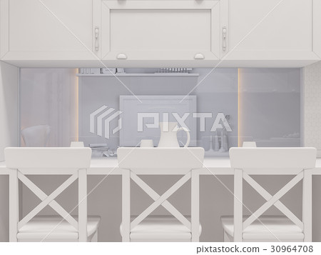 3d render of the interior design of the kitchen  30964708