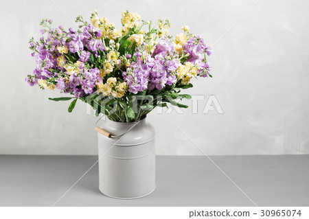 Bouquet of lilac and lemon color flowers Bouquet of lilac and lemon color flowers 30965074