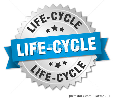life-cycle round isolated silver badge life-cycle round isolated silver badge 30965205