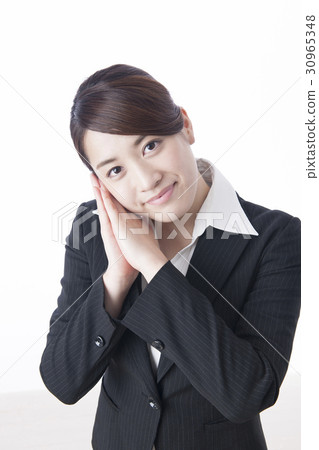 Business scene business pose collection female young woman Freshers 30965348