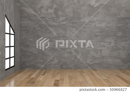 empty concrete room interior in 3D rendering empty concrete room interior in 3D rendering 30966827