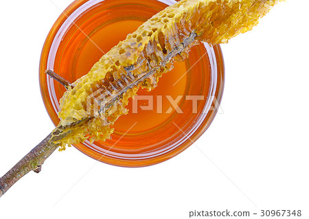 honeycomb isolated on white background 30967348