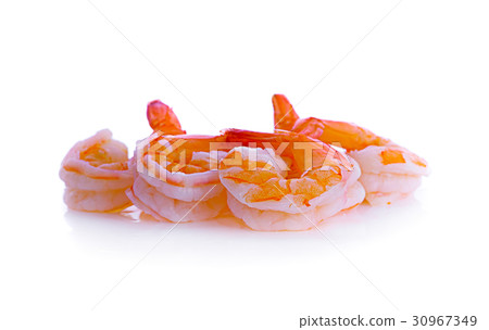 shrimp isolated on white background 30967349