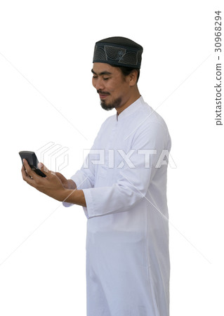 Arab Businessman isolated background  30968294