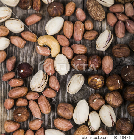 Background of nuts. Background of nuts. 30968486