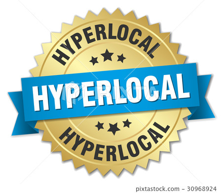 hyperlocal round isolated gold badge hyperlocal round isolated gold badge 30968924