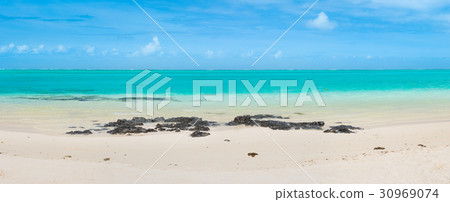 Pointe d'Esny beach, Mauritius. Panorama Pointe d'Esny beach, Mauritius. Panorama 30969074