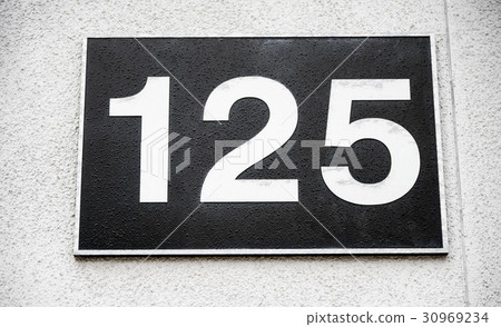 125 number sign 125 number sign 30969234