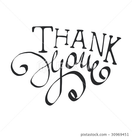 Thank You handwritten inscription vector Thank You handwritten inscription vector 30969451