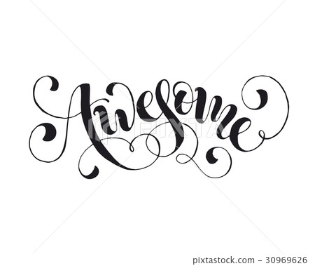 word awesome isolated word awesome isolated 30969626