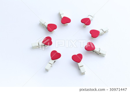 clothes pin or cloth pegs with heart shape design clothes pin or cloth pegs with heart shape design 30971447