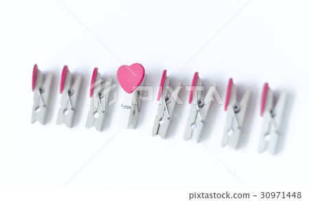 clothes pin or cloth pegs with heart shape design clothes pin or cloth pegs with heart shape design 30971448