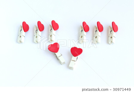 clothes pin or cloth pegs with heart shape design clothes pin or cloth pegs with heart shape design 30971449