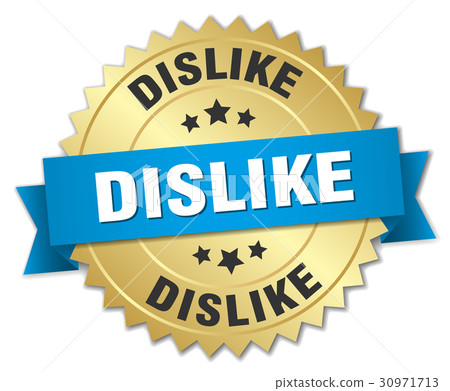dislike round isolated gold badge dislike round isolated gold badge 30971713