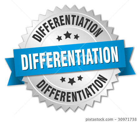 differentiation round isolated silver badge differentiation round isolated silver badge 30971738